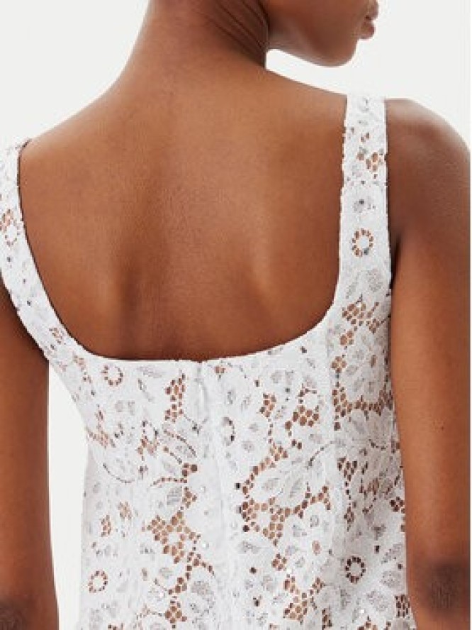 MICHAEL Michael Kors Sukienka letnia MS582WGGTA Biały Slim Fit