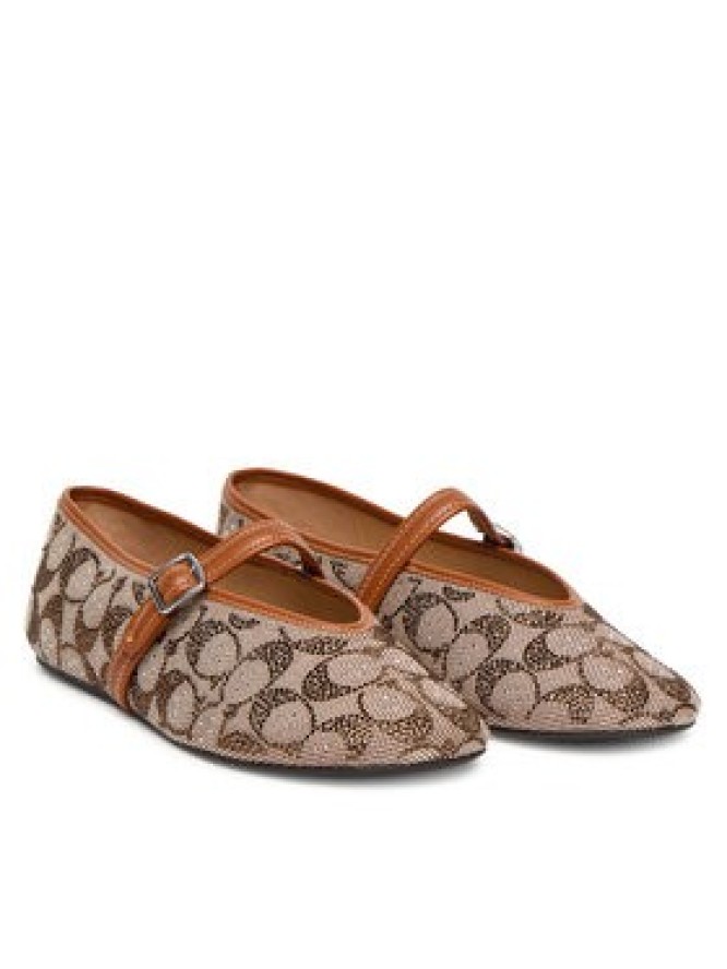 Coach Baleriny Mary Jane CBP01 Brązowy