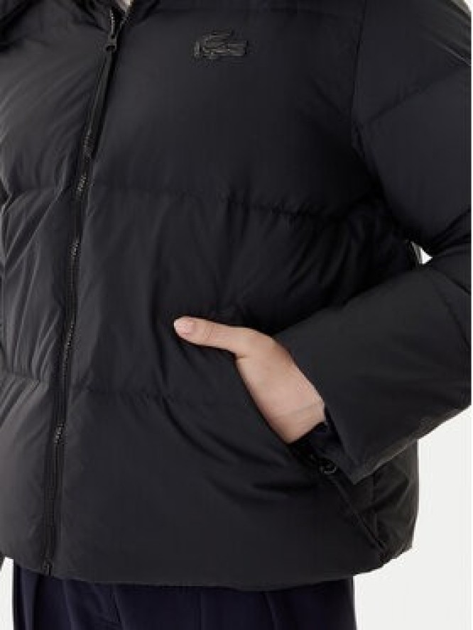 Lacoste Kurtka puchowa BF3262 Czarny Relaxed Fit