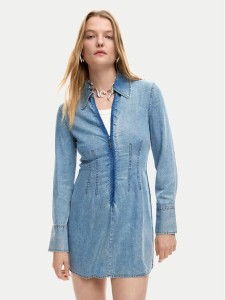 Desigual Sukienka jeansowa Lonan 26SWVD03 Niebieski Slim Fit