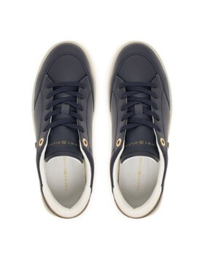 Tommy Hilfiger Sneakersy Th Chic Sneaker Elevated FW0FW09400 Granatowy