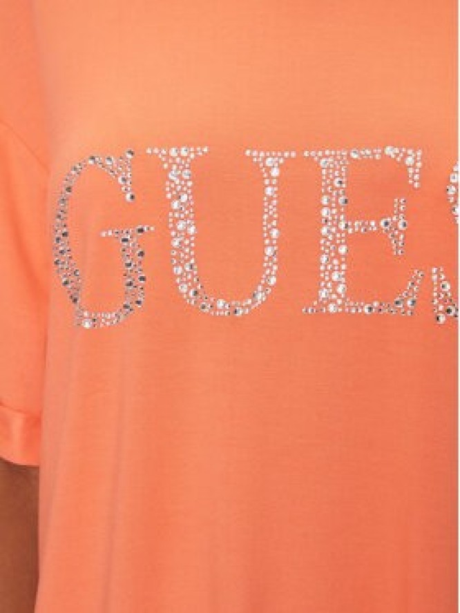 Guess T-Shirt E5GI07 K68D2 Pomarańczowy Regular Fit