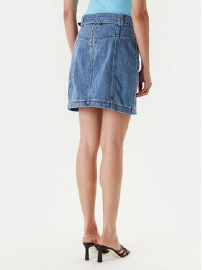 Morgan Spódnica jeansowa 251-JOLAM Niebieski Regular Fit