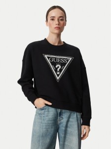 Guess Bluza W6YQ14 K4352 Czarny Relaxed Fit