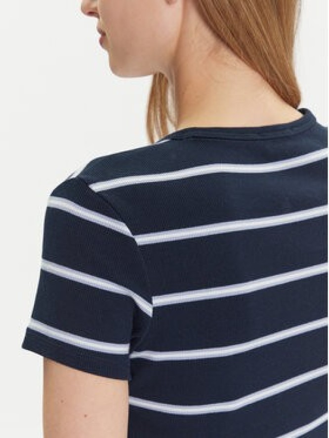 Tommy Jeans T-Shirt Essential DW0DW17383 Granatowy Slim Fit
