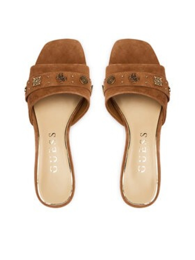 Guess Klapki FLJGU2 SUE03 Brązowy jasny