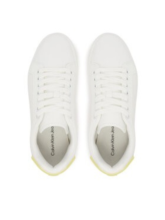 Calvin Klein Jeans Sneakersy Classic Cupsole Ru Patch Lth Wn YW0YW01845 Biały