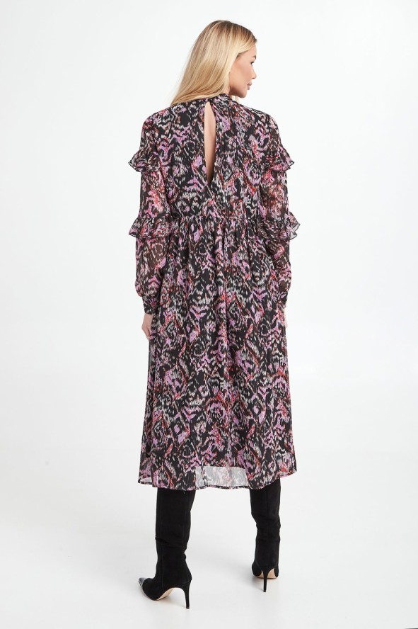 Sukienka ze wzorem NOTES DU NORD