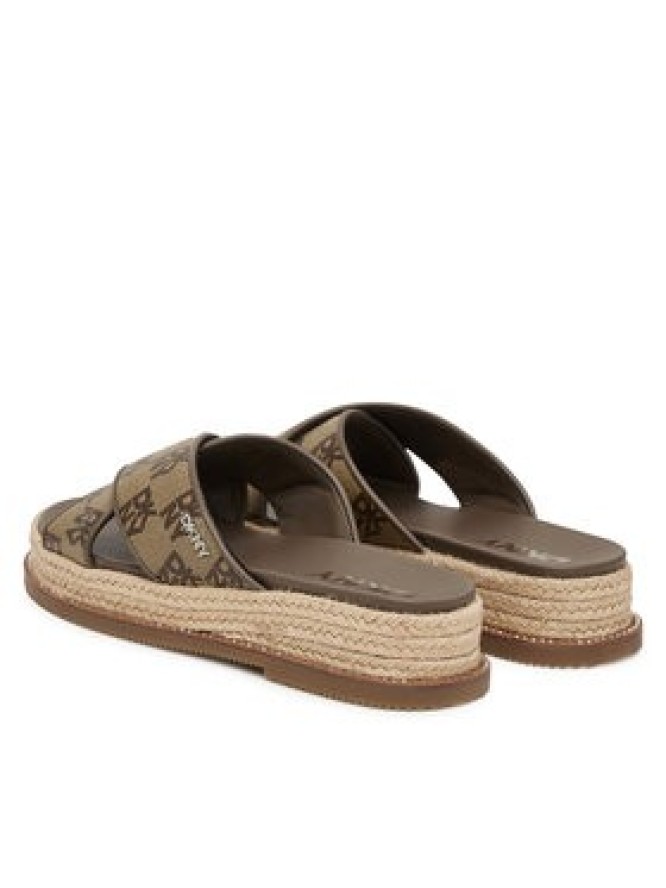 DKNY Klapki K1666574 Brązowy