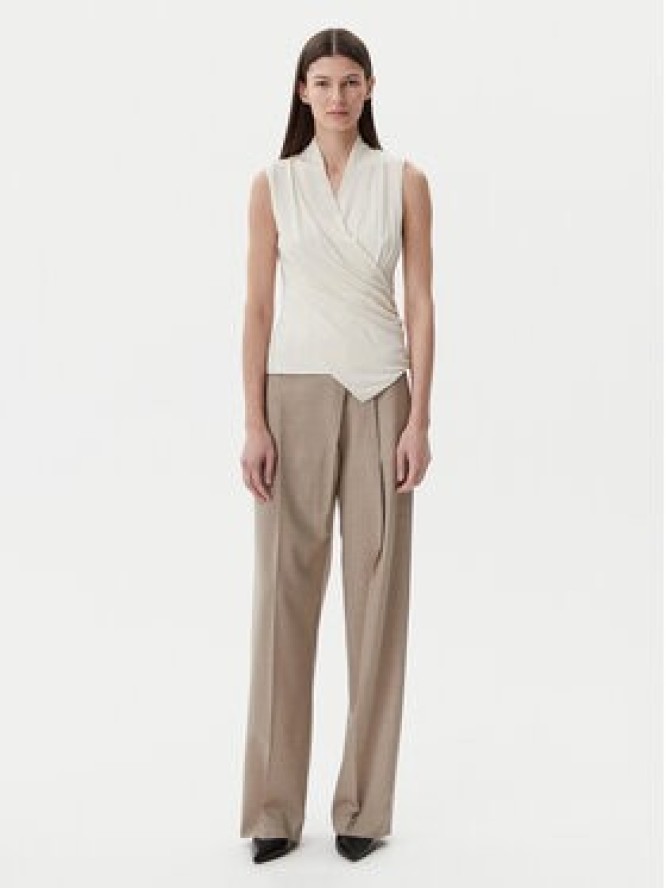 BOSS Bluzka Euana 50537768 Écru Regular Fit