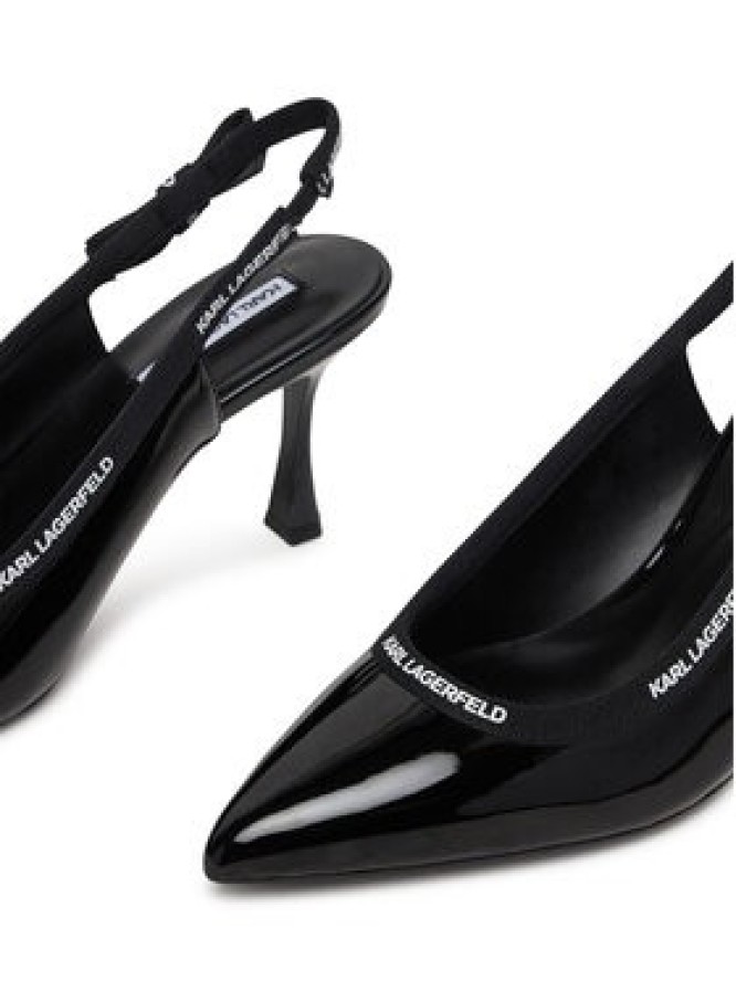 KARL LAGERFELD Czółenka Sienna KL32706 Czarny