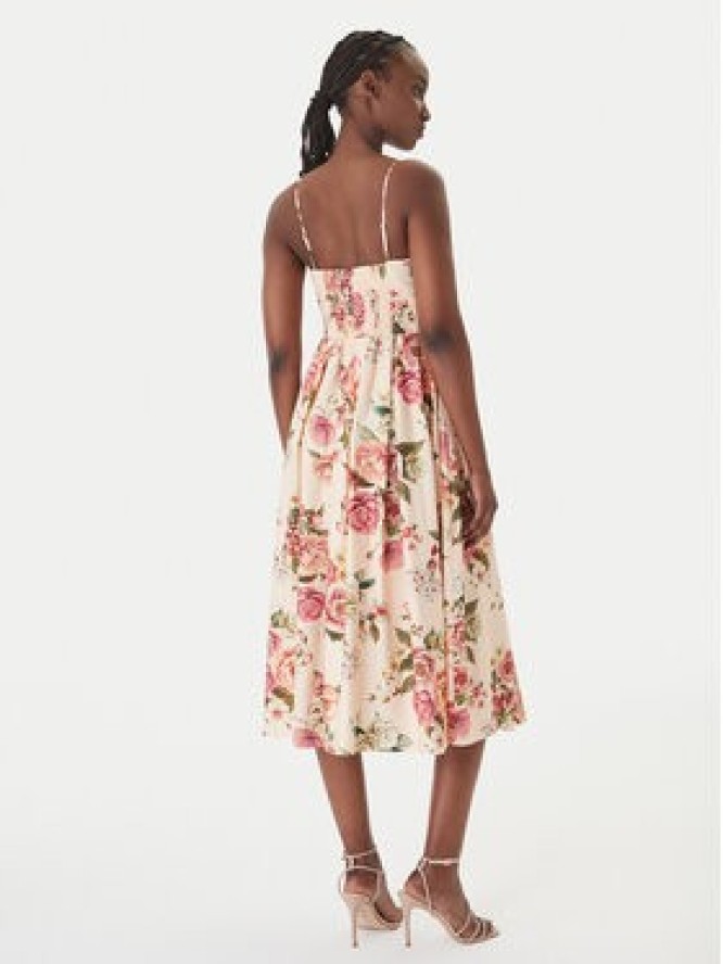 Guess Sukienka koktajlowa W6GKAF W2558 Różowy Regular Fit