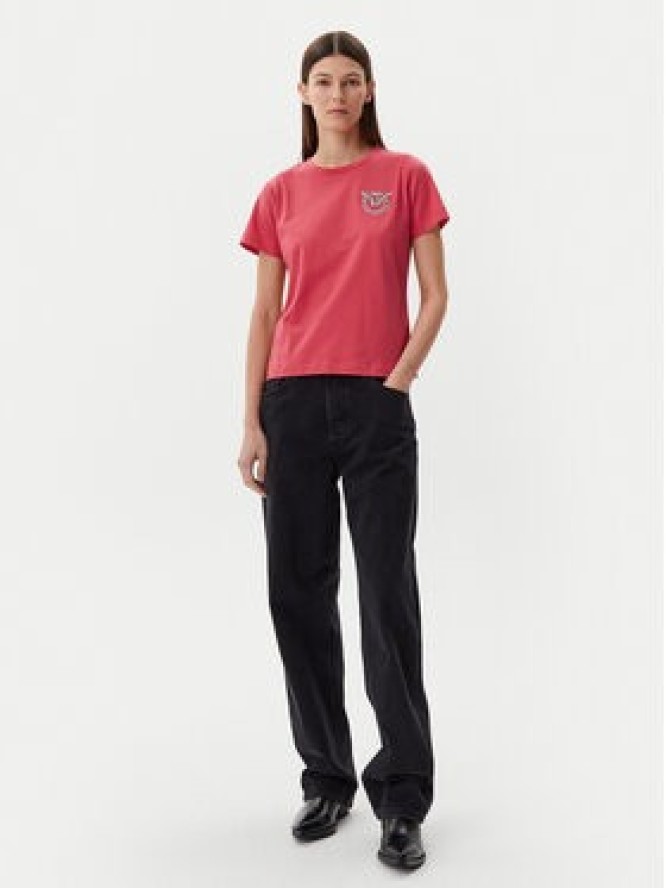 PINKO T-Shirt Nambrone 103320 A2G7 Czerwony Regular Fit