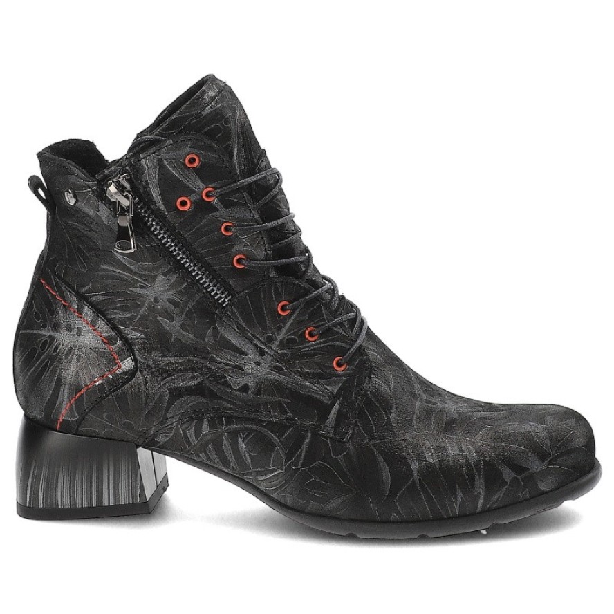 Czarne Botki Armodo Eleganckie Obuwie Damskie