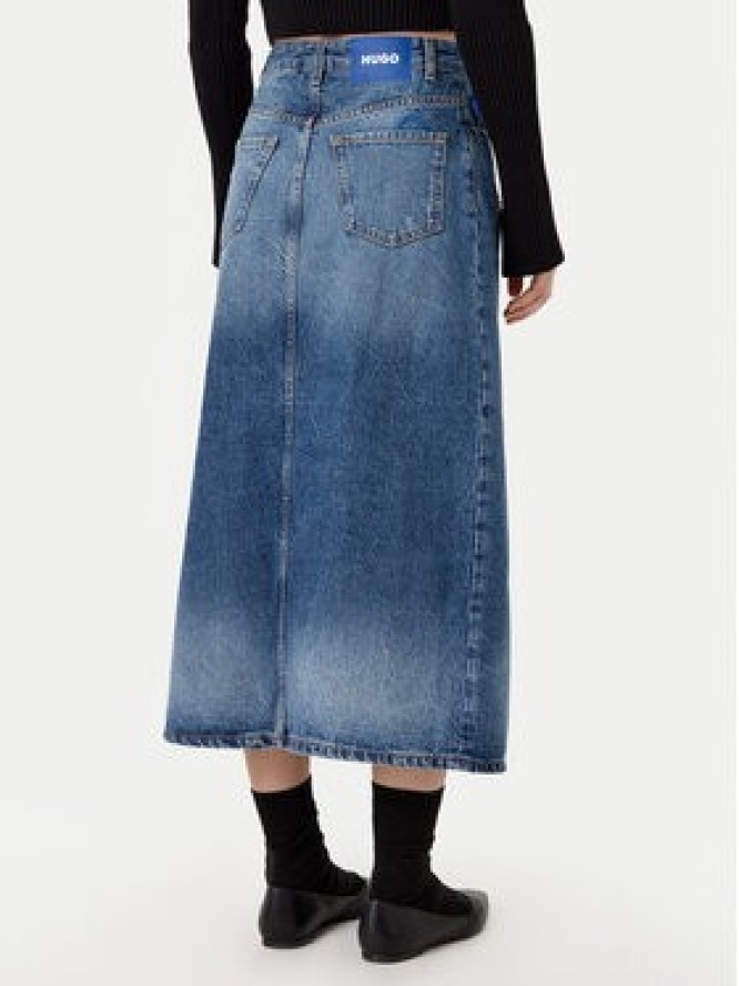 HUGO Spódnica jeansowa 50531699 Niebieski Regular Fit