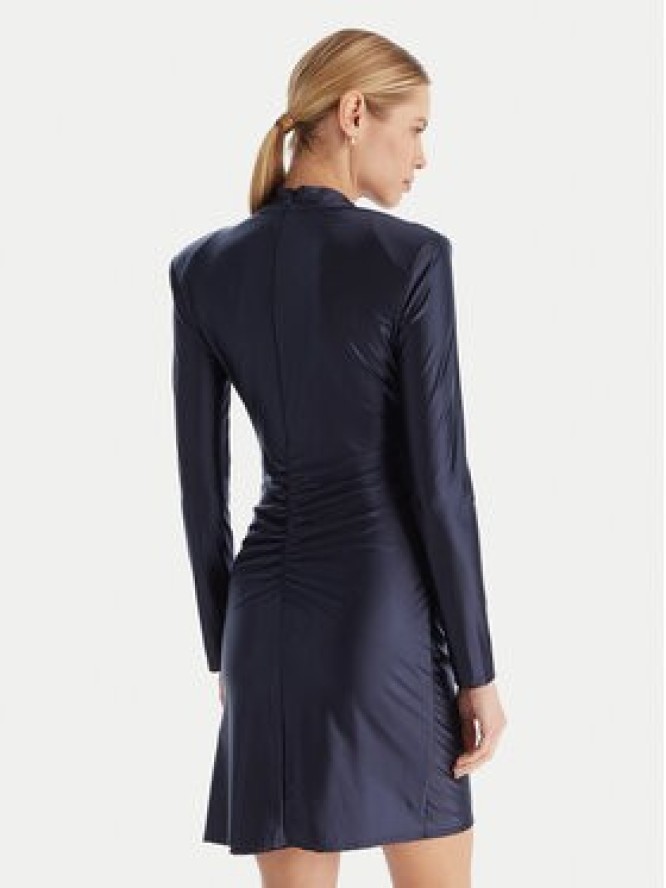ACCESS FASHION Sukienka koktajlowa 54-3037-170 Granatowy Slim Fit