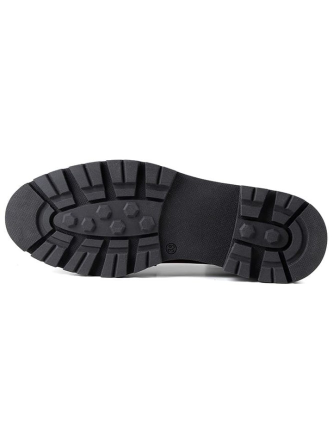 Anna Morellini Skórzane mokasyny "Marbara" w kolorze bordowo-beżowo-czarnym rozmiar: 38