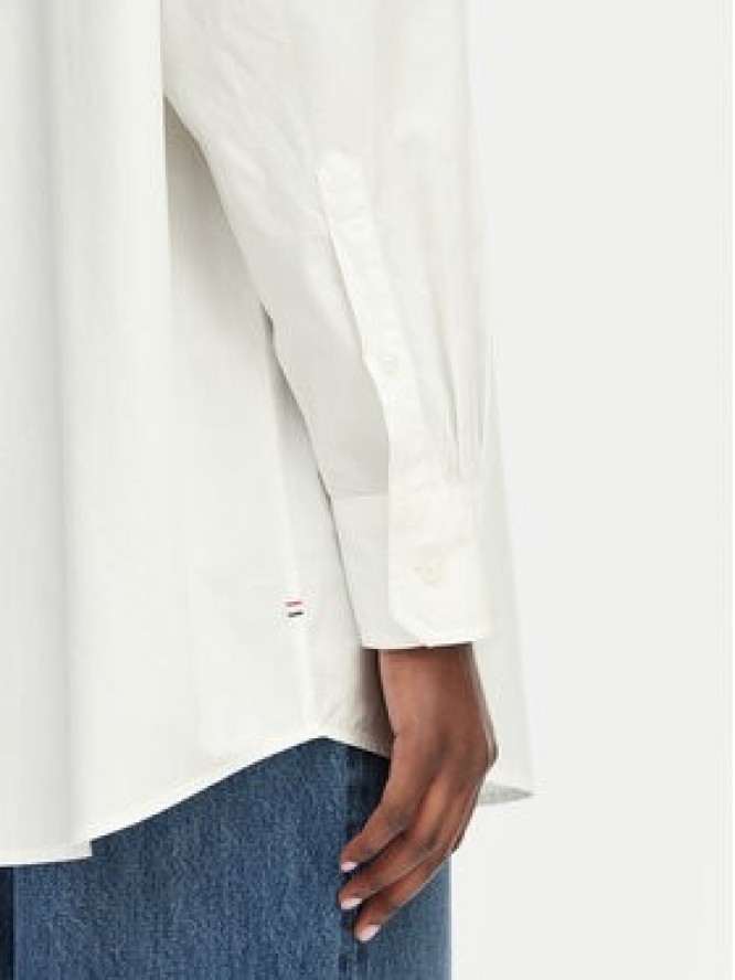 Tommy Jeans Koszula Essential DW0DW22936 Biały Oversize