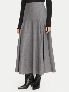 BOSS Spódnica trapezowa Vopala 50568806 Szary Regular Fit