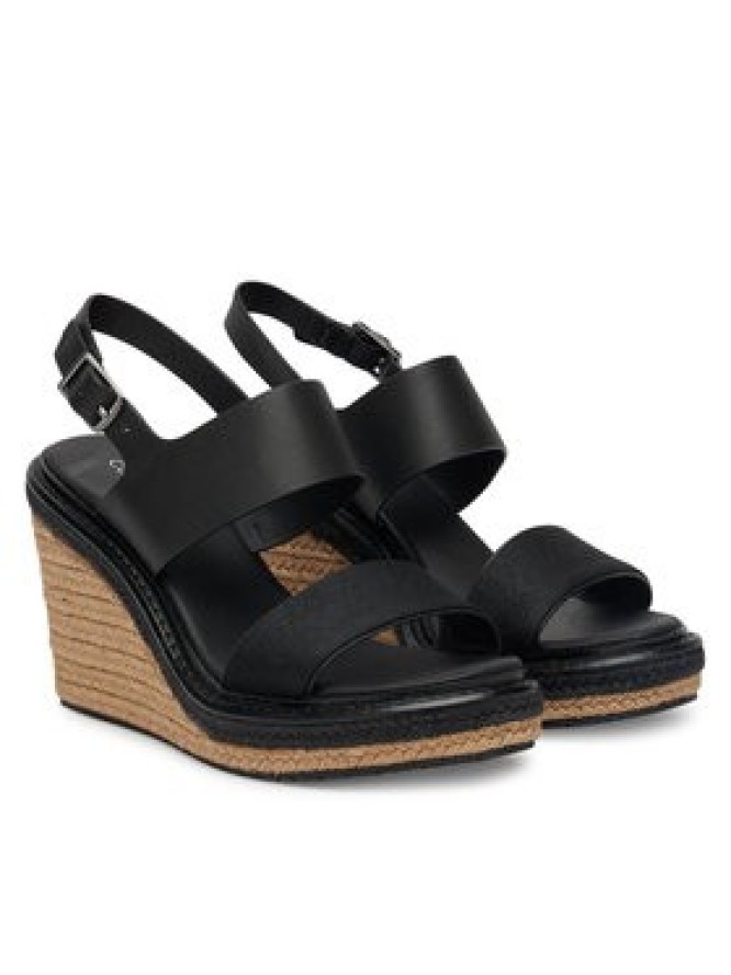 Calvin Klein Espadryle Wedge Sandal 70 - Jacq HW0HW02386 Czarny