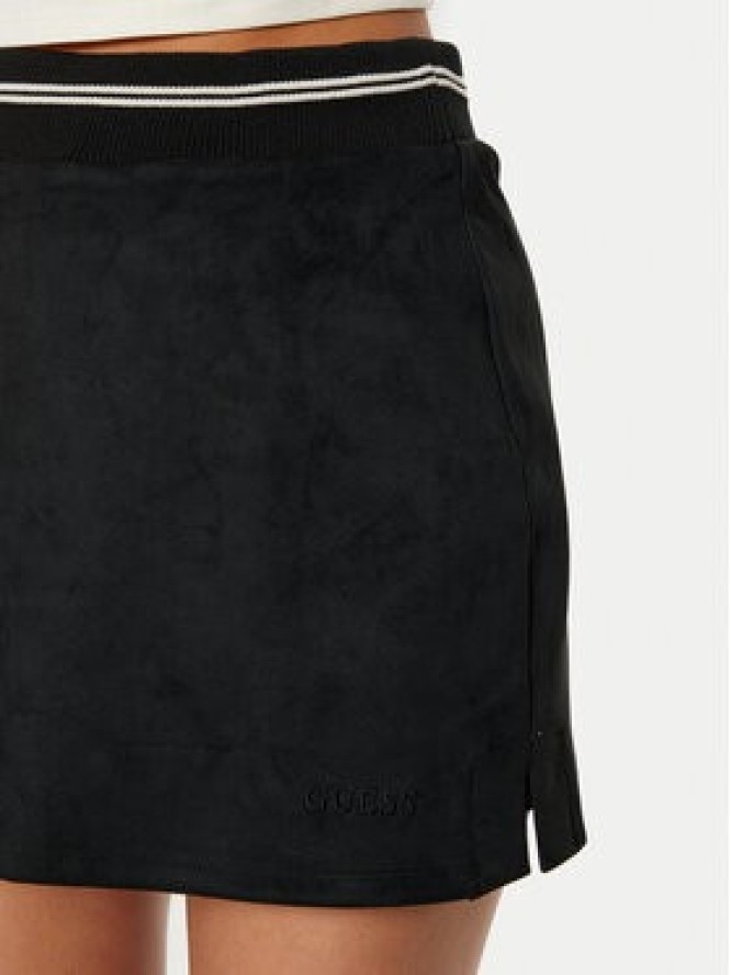 Guess Spódnica mini V5RD01 KCJY2 Czarny Regular Fit