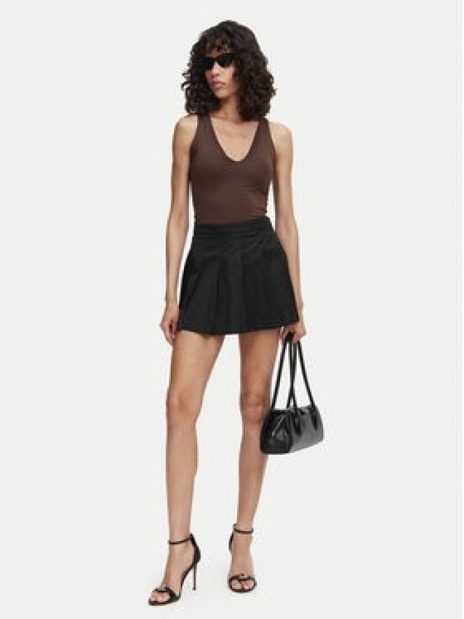 Guess Spódnica plisowana W6YD14 W2940 Czarny Regular Fit