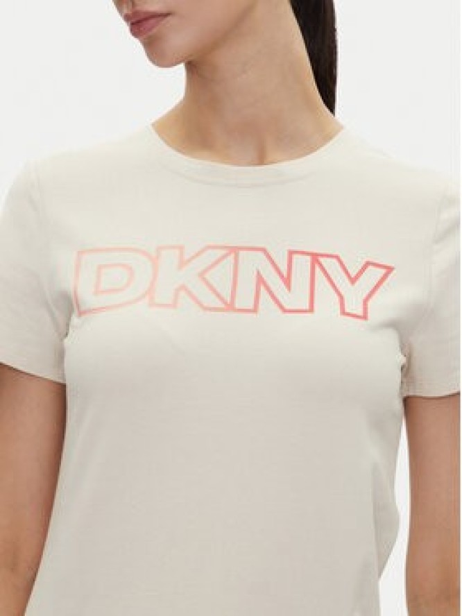 DKNY Sport T-Shirt DP5T1193 Beżowy Regular Fit