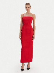 Bardot Sukienka wieczorowa Lucille 60179DB Czerwony Slim Fit