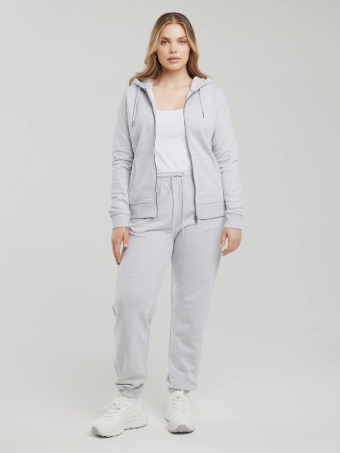Spodnie damskie dresowe szare Yeva 901