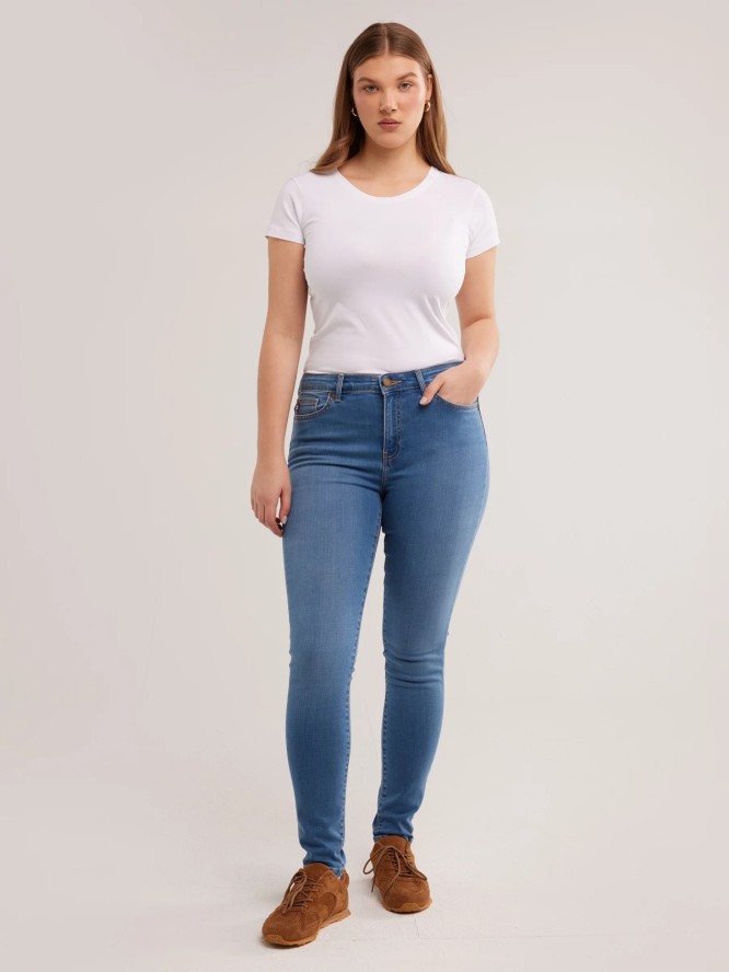 Jeansy damskie skinny niebieskie Adela 367