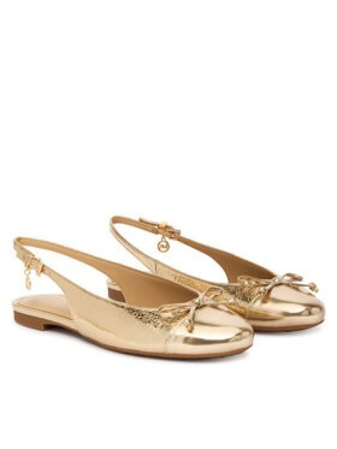 MICHAEL Michael Kors Baleriny Piper Sling 40S6PIFP1M Złoty