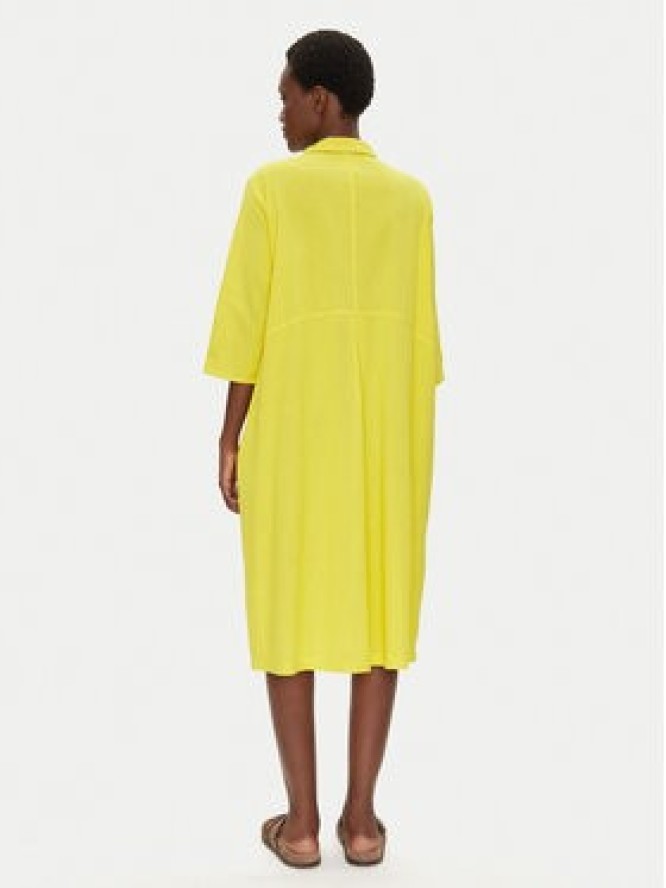 Iconique Sukienka letnia IC25-093 Żółty Regular Fit