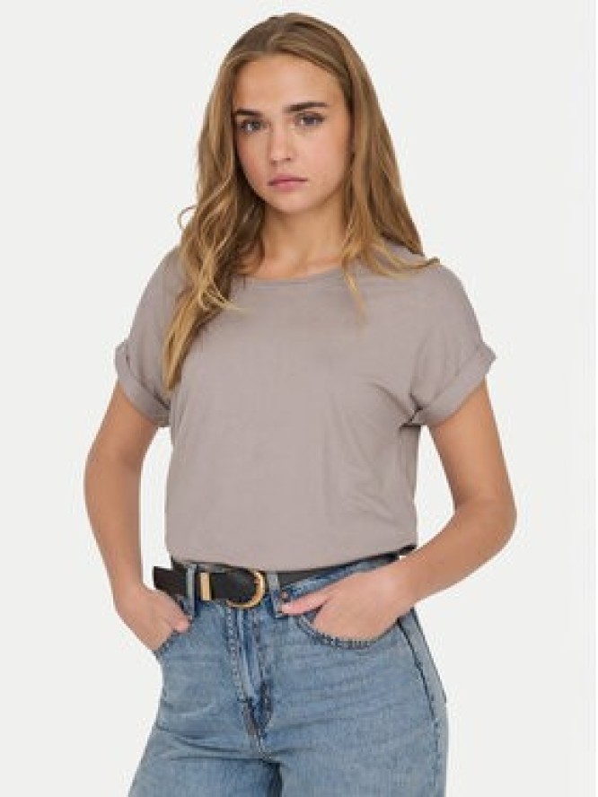 ONLY T-Shirt Moster 15106662 Beżowy Loose Fit