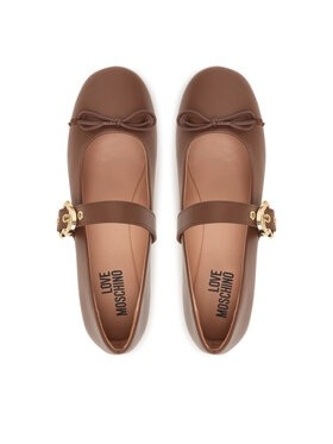 LOVE MOSCHINO Baleriny JA11091G1PIE0302 Brązowy