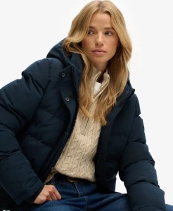 superdry Kurtka Everest Bomber z recyklingowanego poliestru – Slim fit