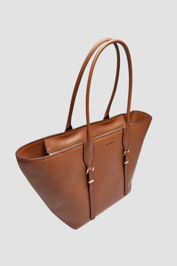 MICHAEL KORS Brązowa shopperka skórzana