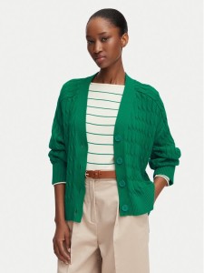 Tommy Hilfiger Kardigan WW0WW50078 Zielony ciemny Relaxed Fit