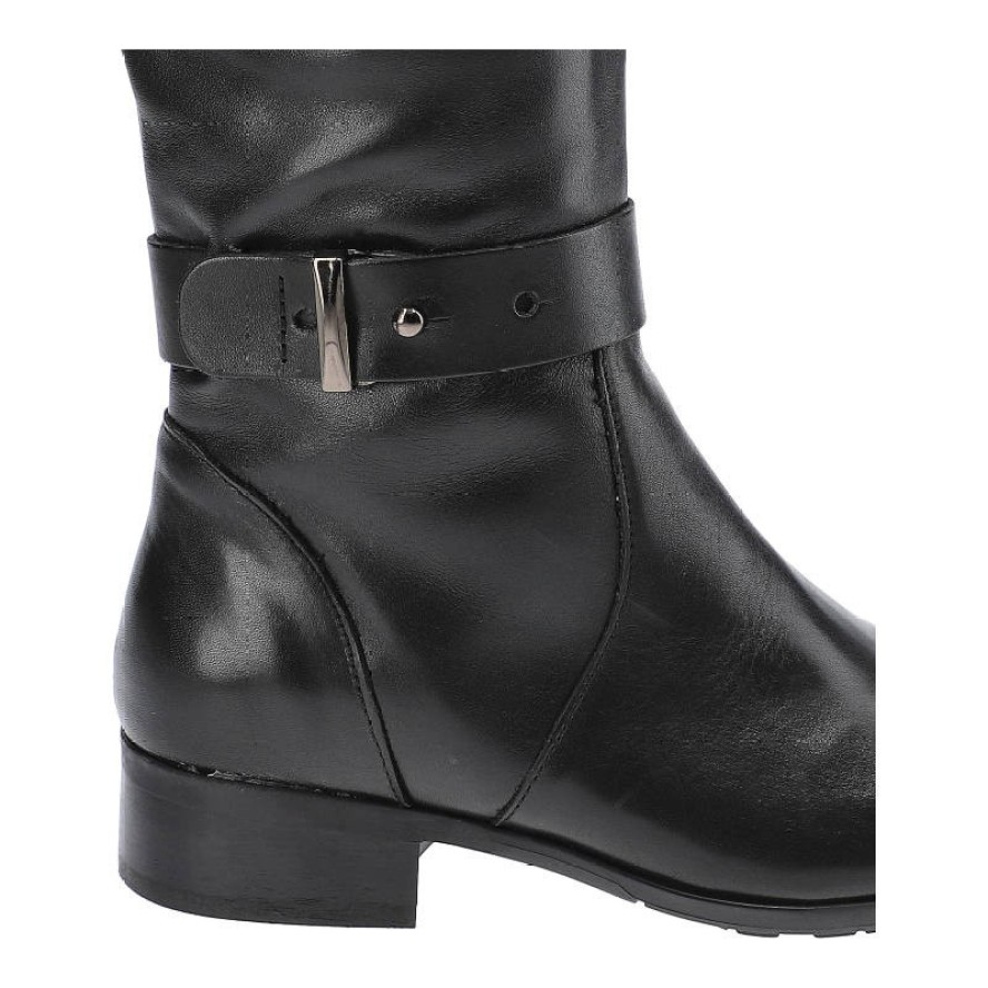 Czarne Kozaki Lemar Damskie Eleganckie Obuwie