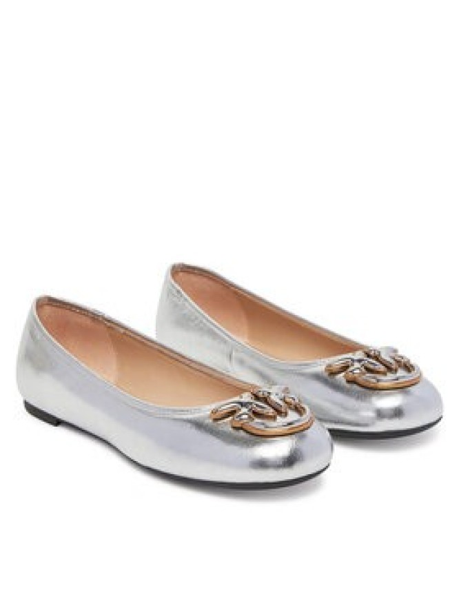 PINKO Baleriny Gioia 03 SD0295 P049 Srebrny