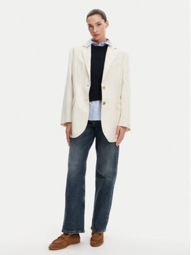 Tommy Hilfiger Marynarka WW0WW46167 Beżowy Relaxed Fit