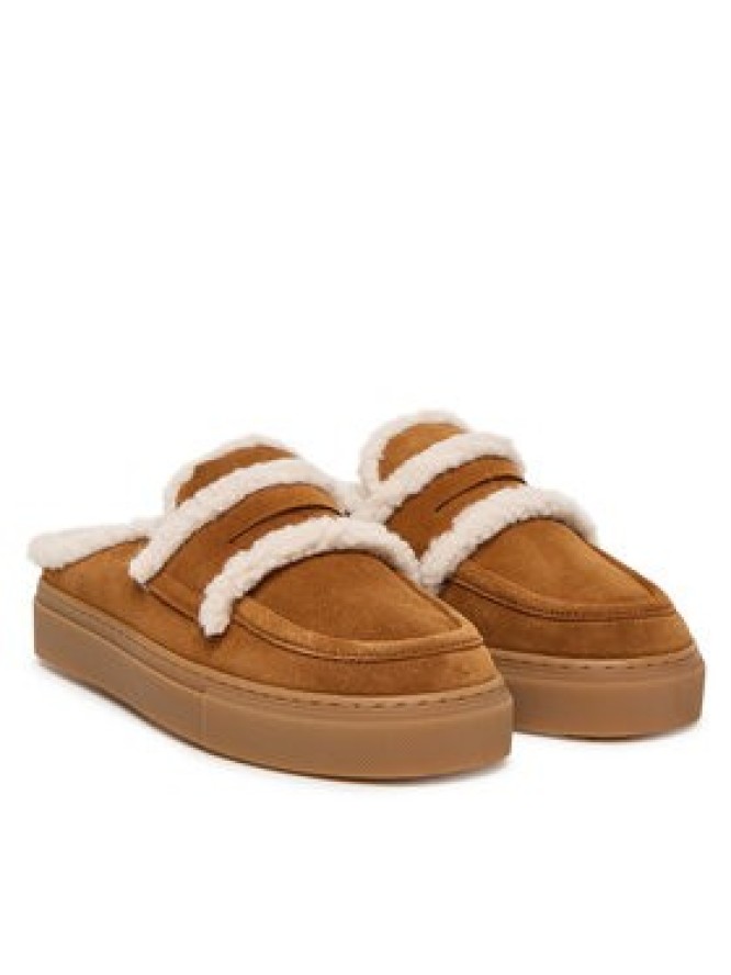 Inuikii Klapki Mule Wool 1004.017.0011 Brązowy