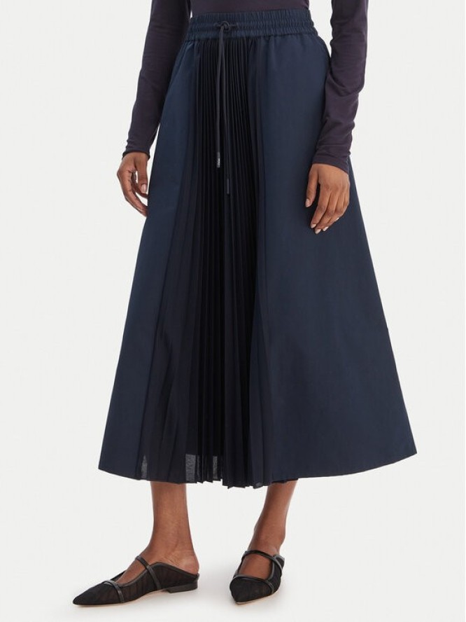 Weekend Max Mara Spódnica plisowana Folk 2615771011 Granatowy Regular Fit