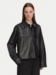 Weekend Max Mara Kurtka skórzana Piovra 2625446021 Czarny Regular Fit