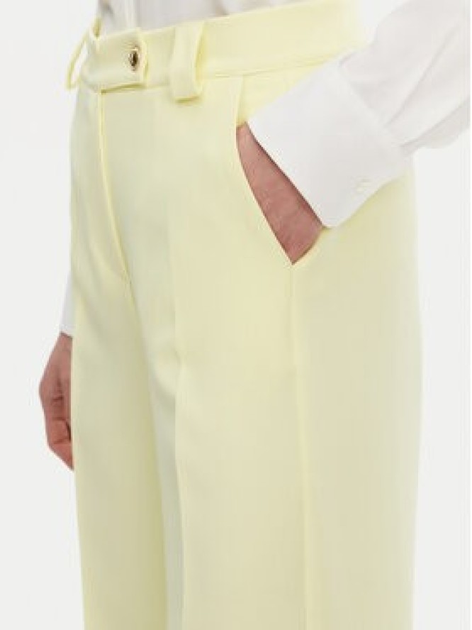 Maryley Spodnie materiałowe 25EB537/M26/43LL Żółty Regular Fit