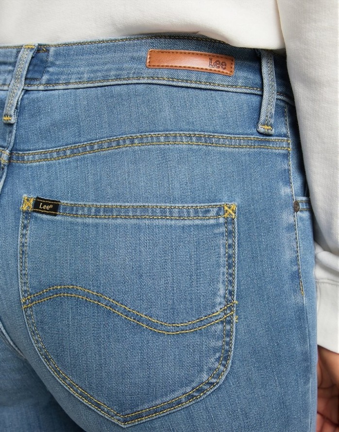 LEE SCARLETT HIGH DAMSKIE SPODNIE JEANSOWE MID BLUE L626EMXT 112145306