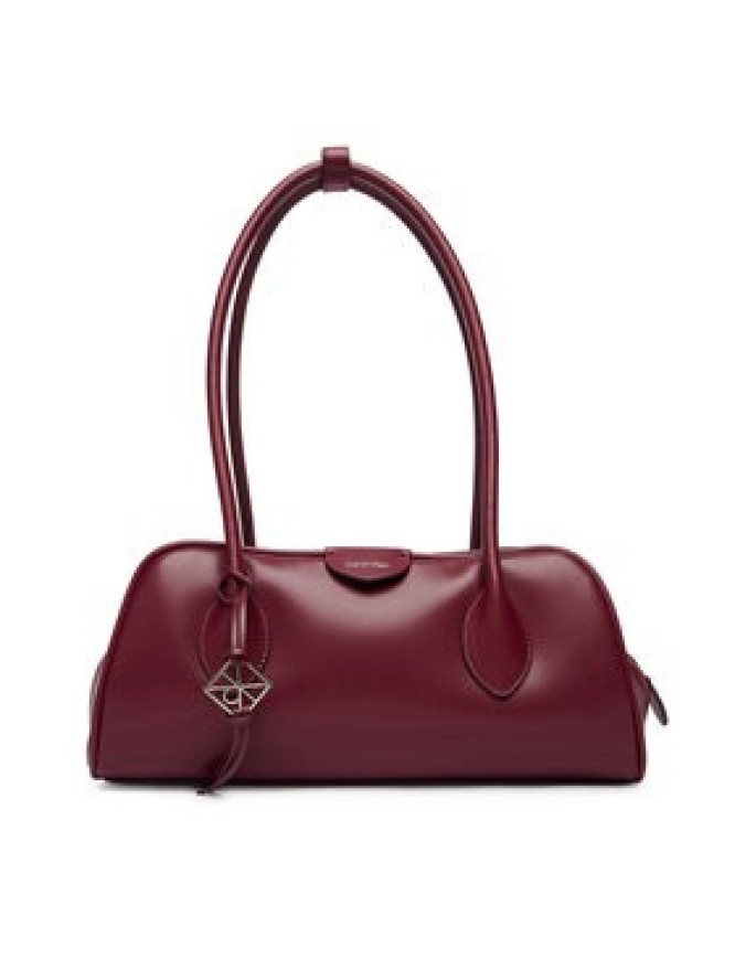 Calvin Klein Torebka Emblem Trio Shoulder Bag LV04F3369G Bordowy