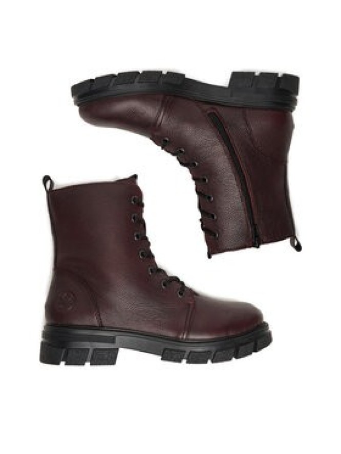 Rieker Trzewiki CEO-Z9116-35 Bordowy