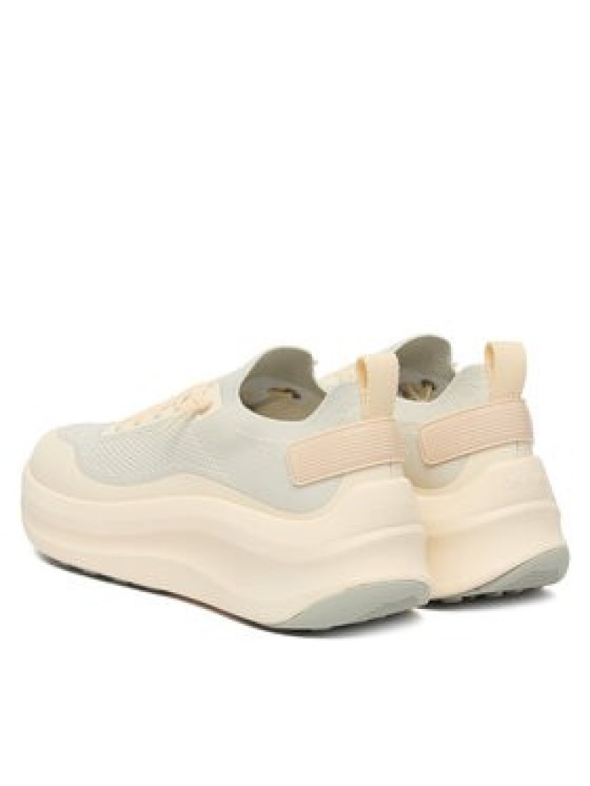 Calvin Klein Sneakersy Chunky Runner Lace Up Sock Knit YW0YW02033 Écru