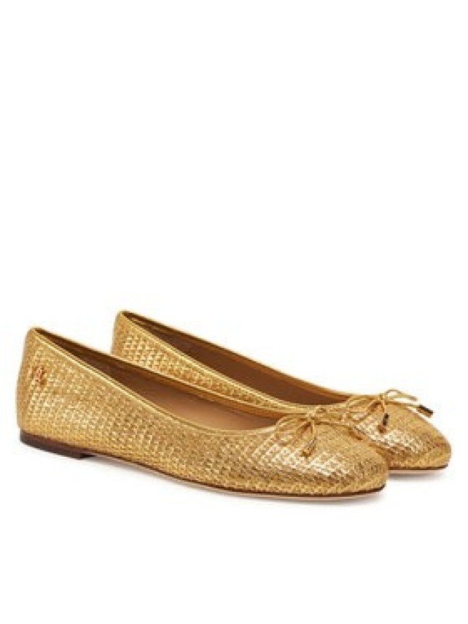 LAUREN RALPH LAUREN Baleriny 802956767001 Złoty