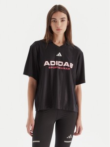 adidas Polo Tiro JN2749 Czarny Loose Fit